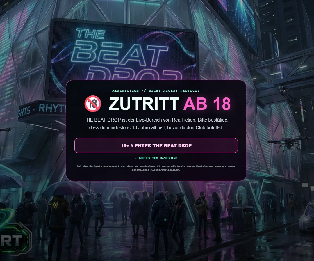 The Beat Drop 18 Plus Live Bereich
